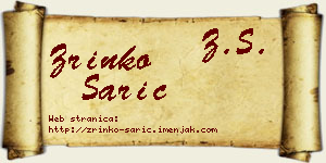 Zrinko Sarić vizit kartica